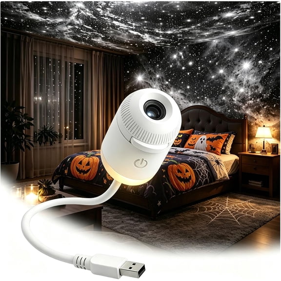 Holographic Night Light Projector, HD Smart Dynamic 5d Starry Sky Night Light Projector for Walls Ceilings