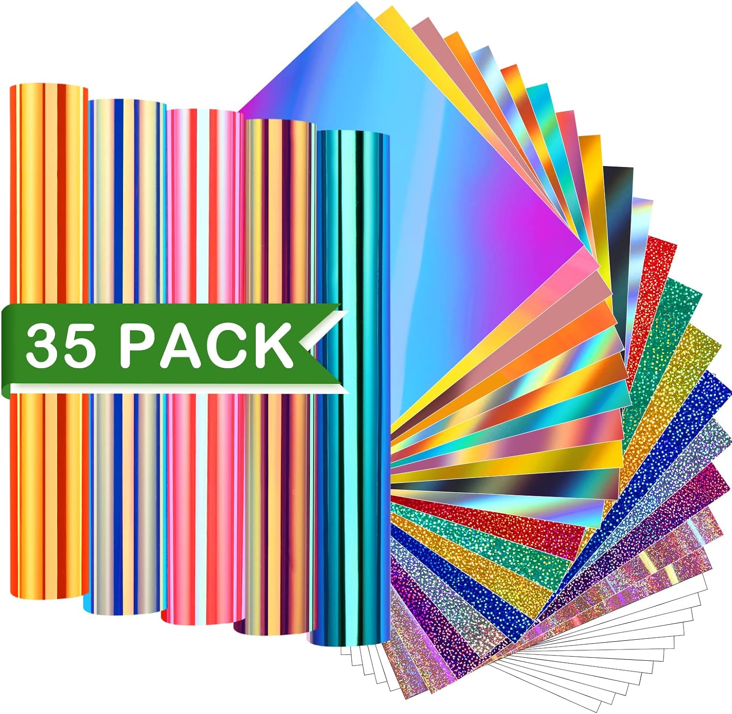 Gatichetta 6-Sheet Adhesive Vinyl Bundle - 12''x12'' Matte Permanent Self-Adhesive Vinyl For Crafts, Signs, Decals