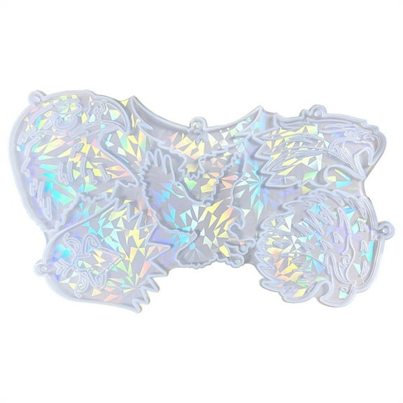 Holographic Resin Molds Eagle Silicone Mold for Epoxy Casting DIY Rainbow Light Pendant Decoration Mold Jewelry Tool
