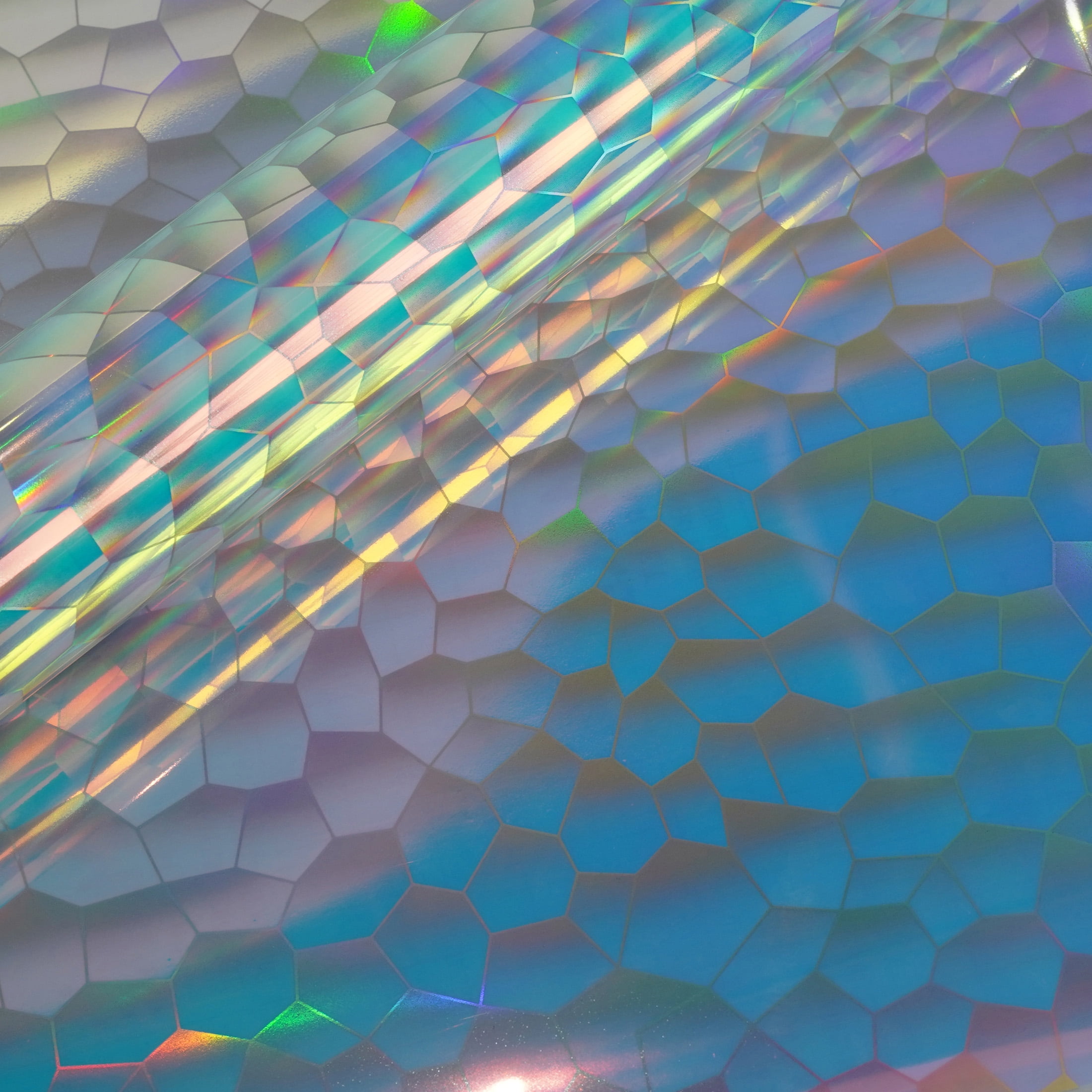 Holographic Scales Permanent Vinyl Rolls by Make Market – 12" x 48" - Water-Resistant Adhesive Vinyl for Smooth Surfaces & DIY Crafts - 12 Pack