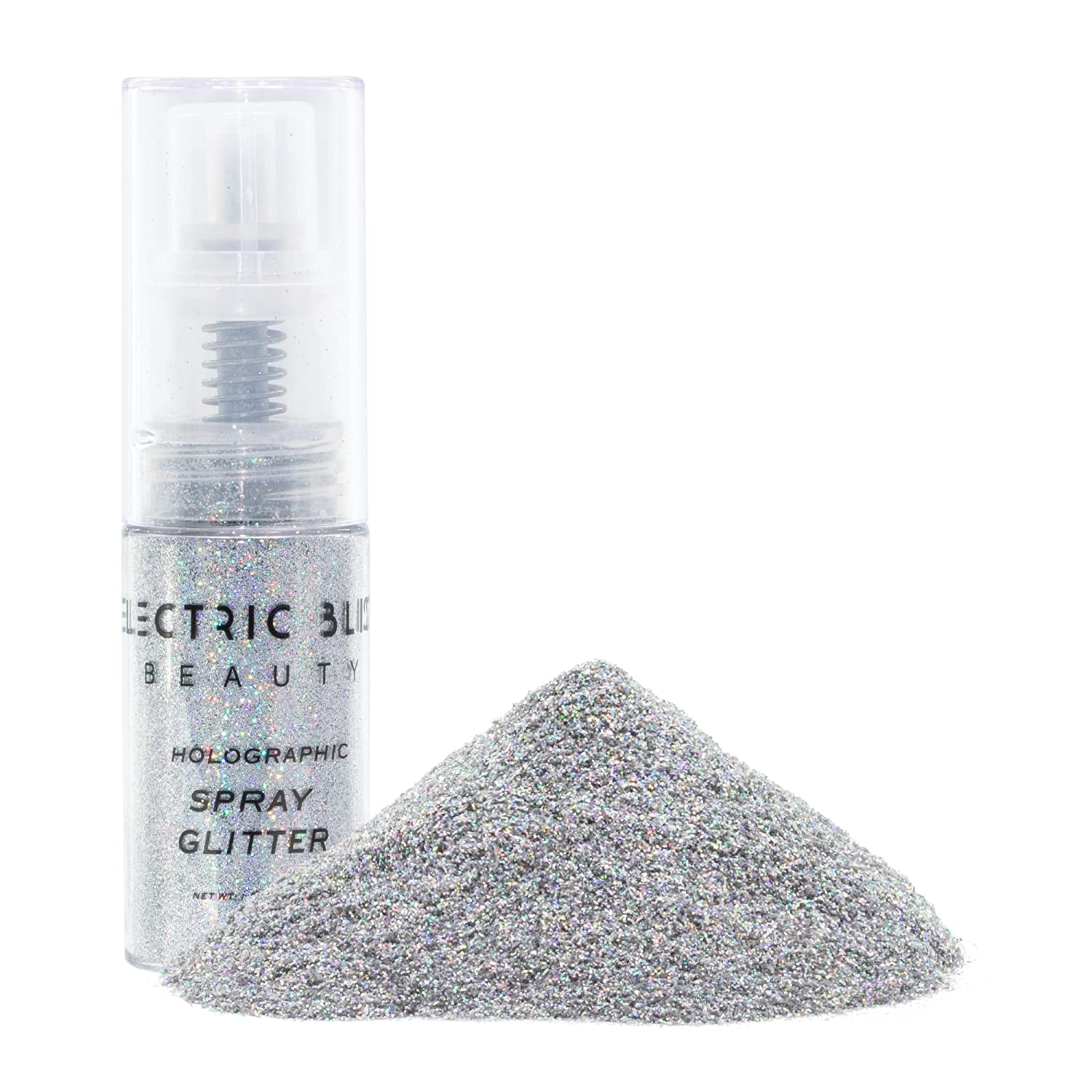Holographic Silver Glitter Spray Shiny Glitter Spray, Body Glitter