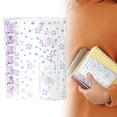 thumbnail image 1 of Holographic Star Clear A7 Binder Notebook Cover, 6 Ring Refillable Loose Leaf Mini Planner Cover, Glitter Transparent PVC Binder with Snap Closure for Cash Envelope Budgeting Scrapbooking, 1 of 7