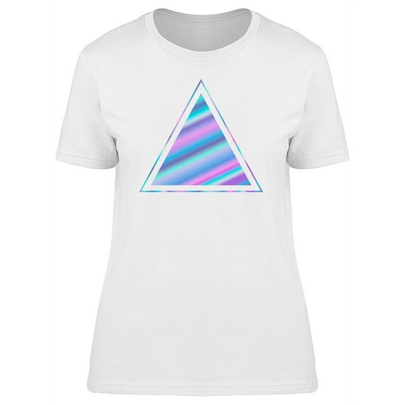 Holographic Triangle Art T-Shirt Women -Image by Shutterstock, Female x-Large