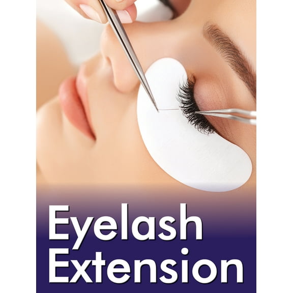 Holographic Window Decal - Eyelash Extension Design (24" x 36")