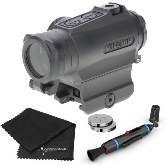 Holosun HE515GT-RD Micro Optical 1x Red Dot Sight with Bundle