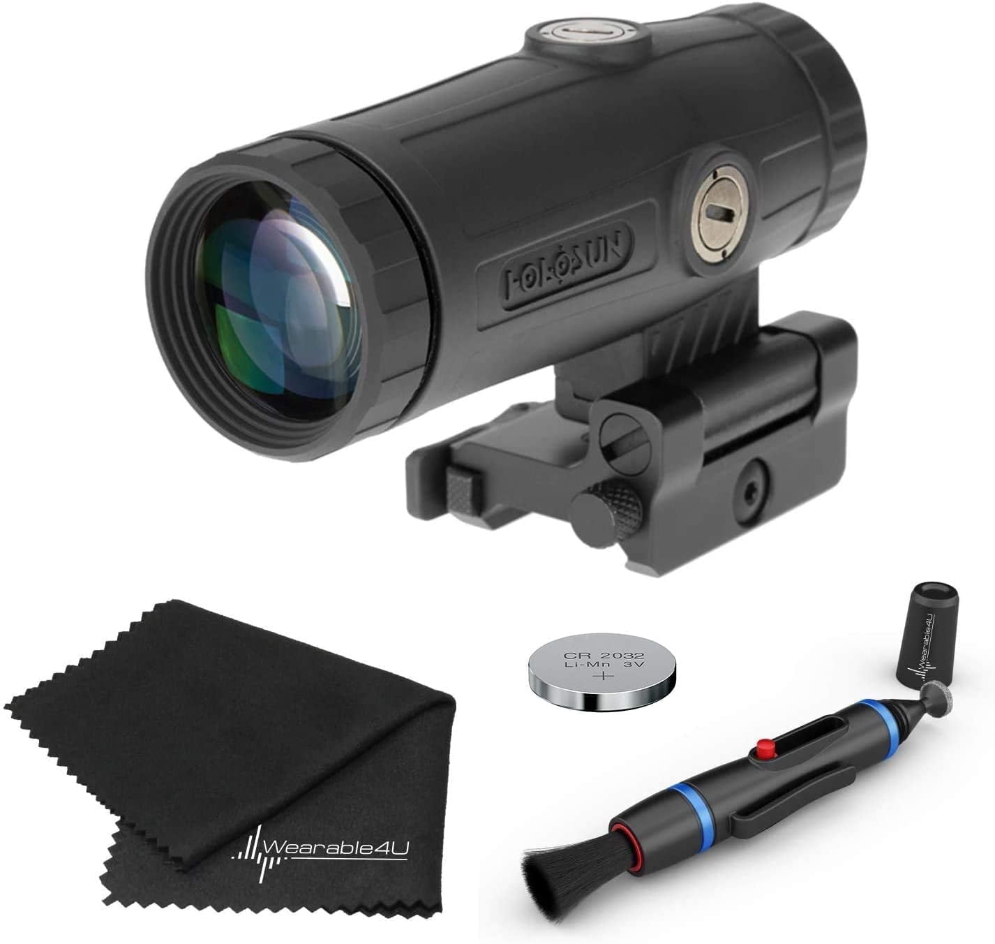 Holosun HM3X 3X Magnifying Hunting Magnifier Bundle with