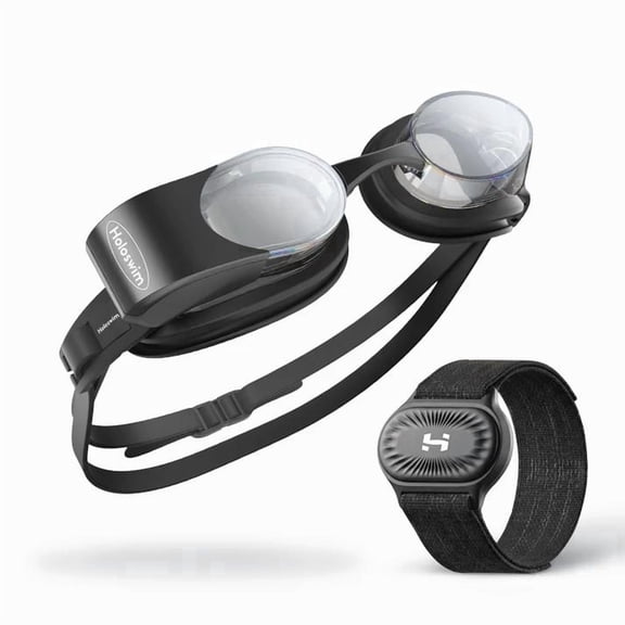 Holoswim 2s Neo+ Black AR Smart Swimming Sport Goggles