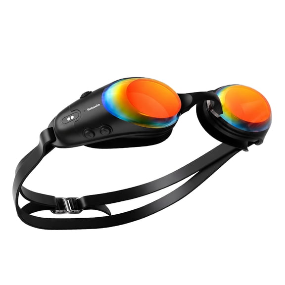 Holoswim Smart Swim Goggles 3 Pro, AR Swim Goggles with Display, GPS & Compass Swim Tracker, Data Tracking & Training Plans for Pool & Open Water, 10-Axis Sensor, 64x128 HD Display, TV Anti-Fog