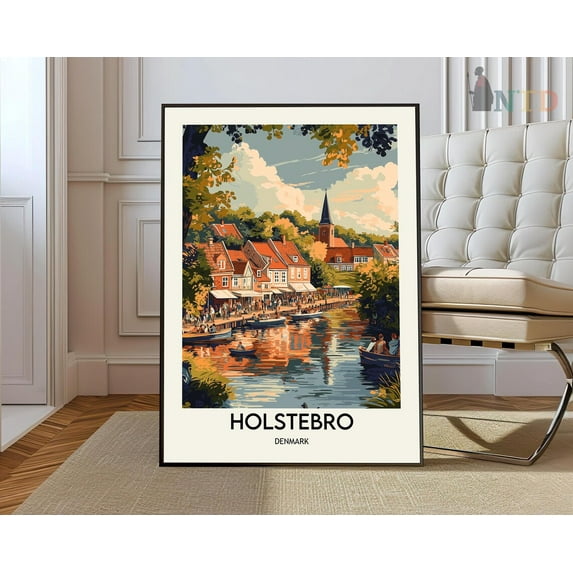 Holstebro Poster, Holstebroholstebro Print, Holstebro Photo, Holstebro Poster Print, Holstebro Travel Poster, Midtjylland Poster Wall Art, Modern Wall Decor, 16x24 UNFRAMED