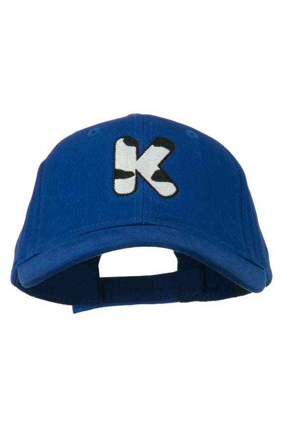 Holstein Alphabet AM Letters Embroidered Youth Brushed Cap - K OSFM