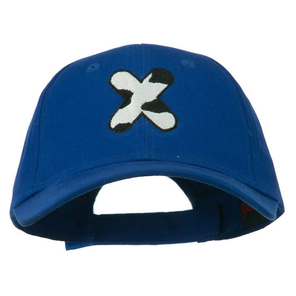 Holstein Alphabet Letter NZ Embroidered Youth Brushed Cap - X OSFM