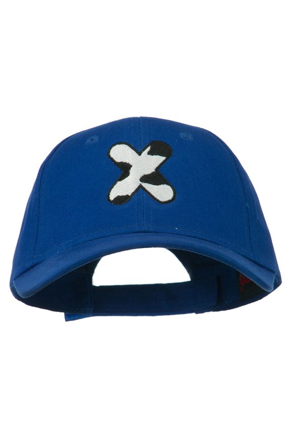 Holstein Alphabet Letter NZ Embroidered Youth Brushed Cap - X OSFM