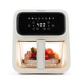 thumbnail image 1 of Holstein Housewares 4.2 QT Digital Air Fryer Glass Basket, Off-White - Touchscreen, Preheat & Warm, 1 of 10
