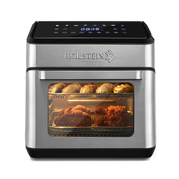 Holstein Housewares 12.7 QT. AIR FRYER OVEN Family Size, 8 Presets, Adjustable Temperature, Accessories Included, Hot Air Technology for Healthier Cooking