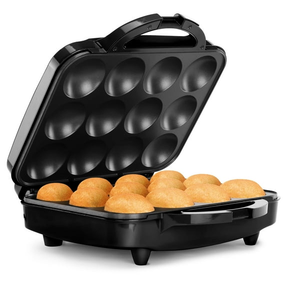 Holstein Housewares Non-Stick Full Size Cupcake Maker, Black - Makes 12 Cupcakes, Muffins, Cinnamon Buns, and more for Birthdays, Holidays, Bake Sales or Special Occasions, 1200W