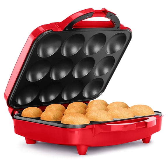 Holstein Housewares Cupcake Maker, Non-Stick Coating, Red - Makes 12 Full Size Cupcakes, Muffins, Cinnamon Buns, and much more for Birthdays, Holidays, Bake Sales or Special Occasions