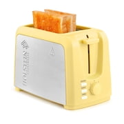 Holstein Housewares 2-Slice Wide Slot Toaster with Defrost and Reheat Function, Yellow