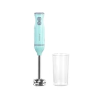 Holstein Housewares 2-Speed Hand Blender, Mint   150W Motor, Stainless Steel Blades, BPA-Free Measuring Cup Included