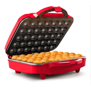Holstein Housewares 35-Count Cake Pop Maker, Non-Stick Coating, Perfect for Birthday and Holiday Parties, Red