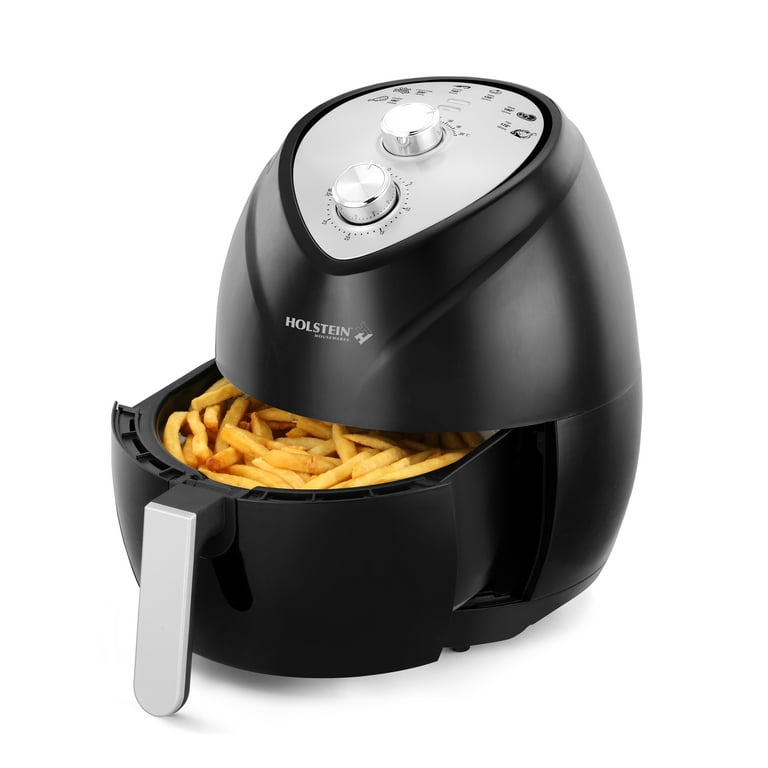 Holstein Housewares 4.8 qt. Electric Air Fryer with Cool-Touch Handles, Black Holstein Housewares 4.8 qt. Electric Air Fryer with Cool-Touch Handles, Black