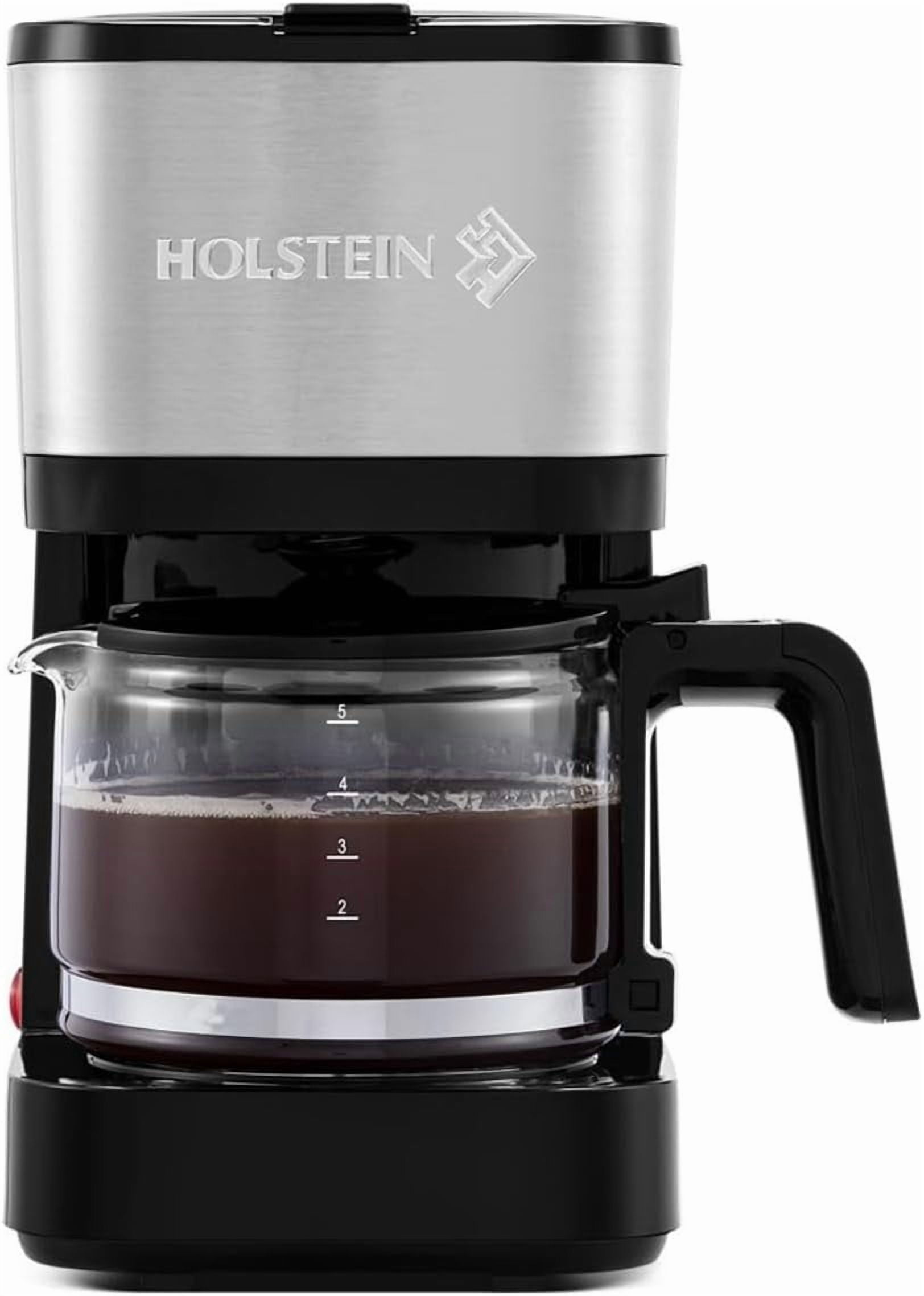 Holstein Housewares 5 Cup Coffee Maker – Compact Drip Coffee Machine ...