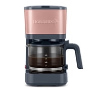 Holstein Housewares 5-Cup Coffee Maker with Auto Pause and Permanent Filter, Dark Grey & Rose Gold