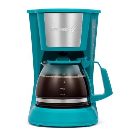 Holstein Housewares 5 Cup Drip Coffee Maker - Teal- Auto Pause and Serve, Removable Filter Basket, and Full View Water Window - Perfect for Brewing Rich-Tasting Coffee at Home price history and forecast - Holstein Housewares HH-0914701E