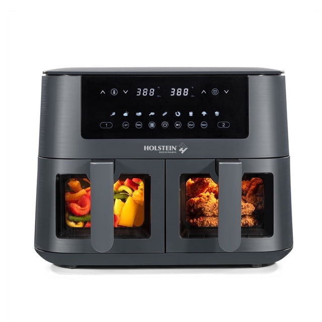 Holstein Housewares 8.4 QT Dual Basket Digital Air Fryer