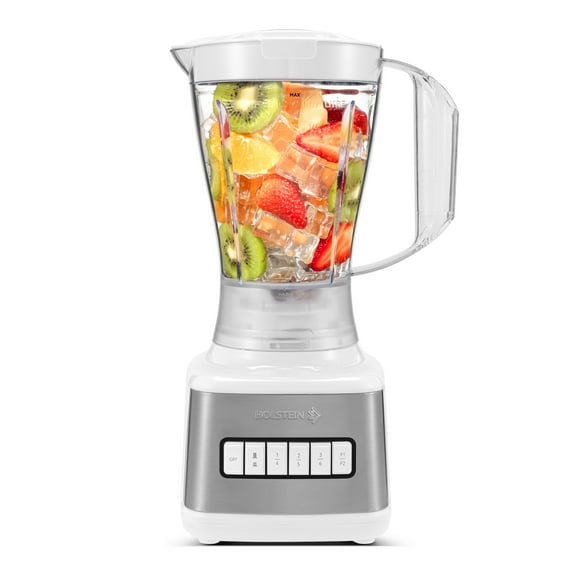 Holstein Housewares 8-Speed Blender 500W Motor, 48 oz Plastic Jar, and Intuitive Controls for Effortless Blending - Elevate Your Culinary Experience Now - Kitchen Essential
