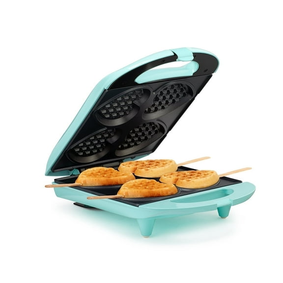 Holstein Housewares 4-Section Heart-Waffle Maker, Mint Electric Belgian Waffle Makers
