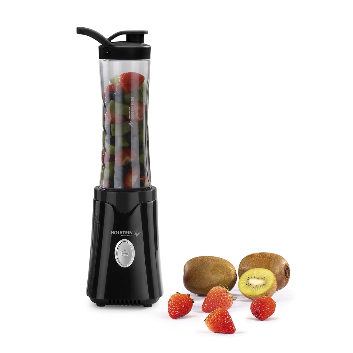 Holstein Housewares 250W Single Serve Personal Blender with 20oz Travel To-Go Cup – Creamy Shakes, Smoothies & More