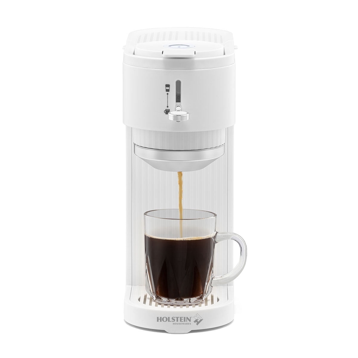 Holstein Housewares 2-in-1 Single Serve Pod & Ground Coffee Maker ...