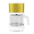 thumbnail image 1 of Holstein Housewares 5-Cup Coffee Maker - Pause N Serve, One-Touch Operation, Non-Stick Warming Plate, Water Level Indicator - Reusable Filter - Compact Design - White and Gold, 1 of 8