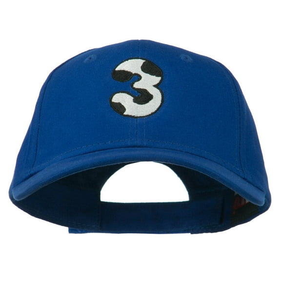 Holstein Number Embroidered Youth Brushed Cap - 3 OSFM
