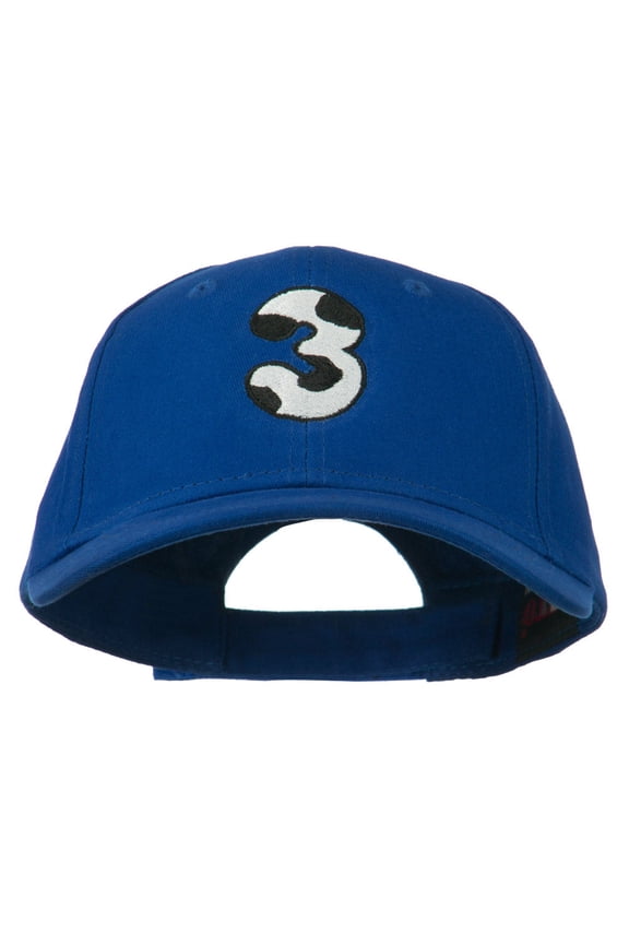 Holstein Number Embroidered Youth Brushed Cap - 3 OSFM
