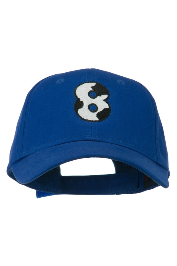 Holstein Number Embroidered Youth Brushed Cap - 8 OSFM