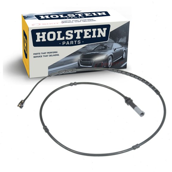 Holstein Rear Disc Brake Pad Wear Sensor compatible with BMW 328i GT xDrive 2014-2015