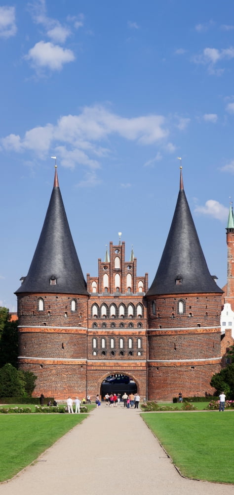 Holstentor Gate Lubeck Schleswig-Holstein Germany Canvas Art - Panoramic Images (27 x 9)