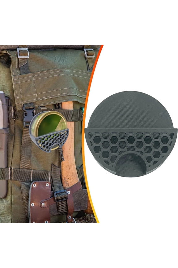 Holster Clip to Belt or Car Sun Visor Compatible with Nicotine Pouch Tins, Pouch Can Holder for Car & Belt, Great Gift for Pouch Users, 3D Printed Process, High-Temperature Resistant (Black)