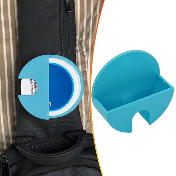 Holster Clip to Belt or Car Sun Visor Compatible with Nicotine Pouch Tins, Pouch Can Holder for Car & Belt, Great Gift for Pouch Users, Easily Install, High-Temperature Resistant (Green)