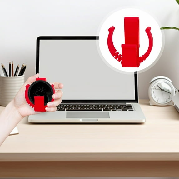 Holster Clip Car Visor Clips | Pouch Tins | Car Visor Holder Clip | Clip-On for Easy Access | Belt/Car Sun Visor Accessory | Clear, Red, Clips