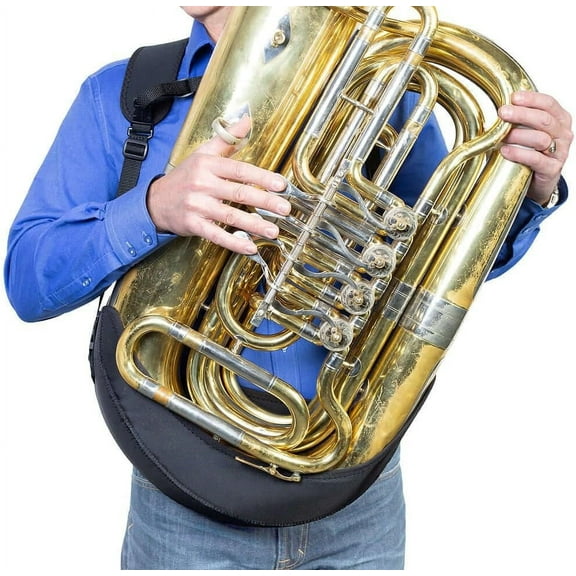 Holster Harness for Tuba, Baritone, Euphonium - Durable Ballistic Nylon, Soft Neoprene, Adjustable, Protective Padding