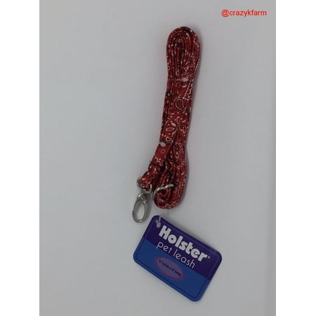 Holster Leash (Made in USA) Color: Red Bandana