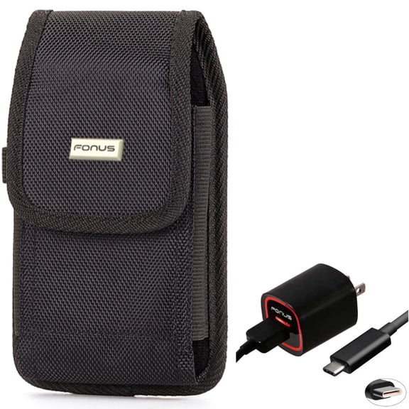 Holster Rugged Case Belt Clip with USB Cable 2.4A Home Charger for Samsung Galaxy Note 20 Ultra 10 Plus S21 FE 5G A9 A73 5G A72 5G A71 5G A70 A53 5G A52 5G A51 5G A50 A42 5G A33 5G A32 5G A30s