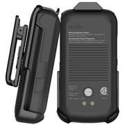 Holster for Sonim XP3 Plus Flip Phone, Nakedcellphone Black [Rotating/Ratchet] Belt Clip Holder Case with Secure Latch for T-Mobile/Verizon XP3plus XP3900