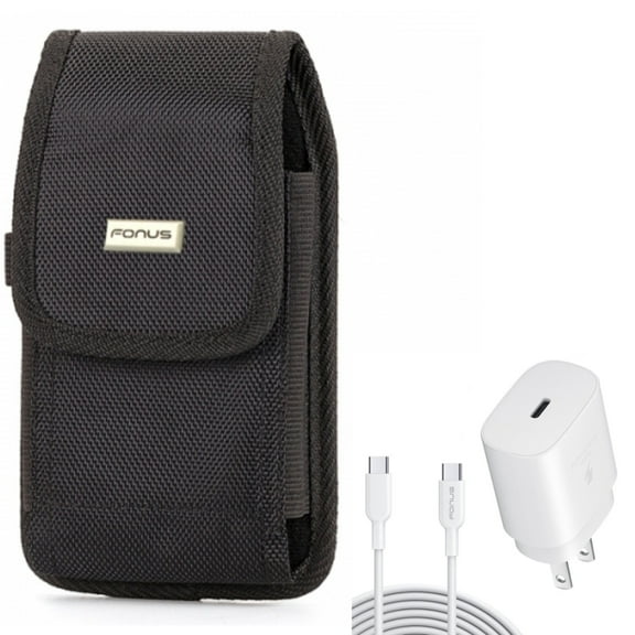 Holster Swivel Case Belt Clip w 6ft USB-C Cable PD Type-C 25W Fast Home Charger for Samsung Galaxy S20 Plus S10 Plus Fan Edition 5G UW Note 9 8 20 Ultra 10 Plus S21 FE 5G A9 A73 5G A71 5G A70