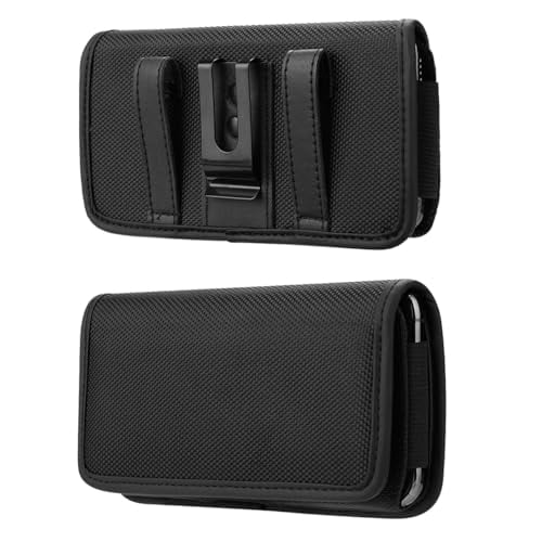 Holster for T-Mobile REVVL 8 /REVVL 8 Pro/REVVL 7/REVVL 7 Pro/REVVL 6 6X / T-Mobile REVVL 6 Pro Phone Case,Protection Nylon Pouch Wallet Holster with Belt Loop Clip & Card Holder