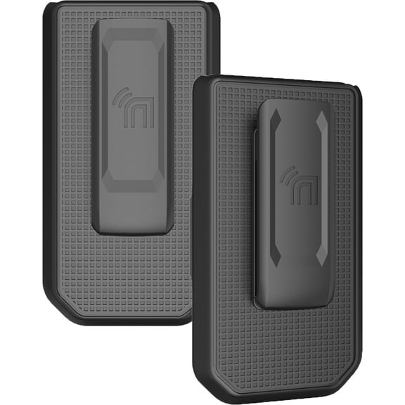 Holster for Sonim XP3 Plus 5G Flip Phone (XP3plus X320, 2025), Nakedcellphone Belt Clip Holder Case with Quick Access - Black
