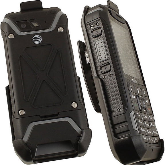 Holster for Sonim XP5, Nakedcellphone Black [Rotating/Ratchet] Belt Clip Holder Case [with Kickstand] for Sonim XP5 Phone (XP5700)