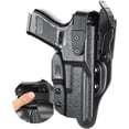 thumbnail image 1 of Holster w/Hook Guard & Rotating Hood For Glock 19/G26 Gen3-5, G19X/G44/G45, G27/G31/G32/G33 Gen 3-4, 1 of 4